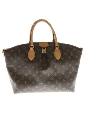 Louis Vuitton Boetie MM Monogram All Over Pattern Handbag Brown